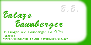 balazs baumberger business card